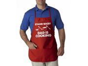Stand Back Dad Is Cooking Apron Funny Summer Cookout Aprons One Size Fits Most