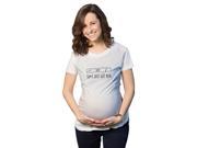 Maternity Sh*t Just Got Real Funny Pregnancy Test White Tee L