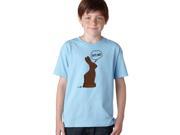 Youth Bite Me Chocolate Easter Bunny T Shirt Funny Easter Basket Tee S