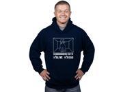 Schrodingers Cat Dead and Alive Funny TV Show Unisex Pull Over Hoodie Navy L