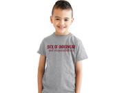 Youth Sick of Underwear and Responsibilites Funny T shirt for Kids Grey M