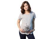 Maternity Compass Belly Pregnancy Announcement Baby Bump Shower Gift T Shirt S
