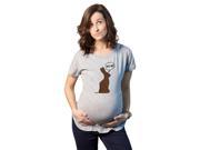 Maternity Bite Me Easter Chocolate Bunny Funny Pregnancy Shower Gift T shirt L