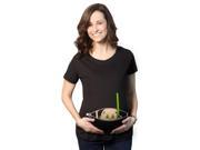 Maternity Peeking Jedi Baby Movie Funny Pregnancy Shower Gift T shirt Black S