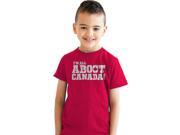 Youth All Aboot Canada Funny Canadian Country Pride T shirt for Kids Red XL