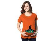 Maternity Peeking Green Witch Funny Halloween Pregnancy Announcement T shirt L