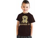 Youth Gopher It Funny Gopher Golf Animal Peeking Out T shirt Brown S