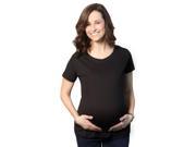 Maternity Shirt Blank Pregnancy Soft Short Sleeve Cotton Fitted T shirt S