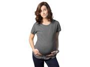 Maternity 3 Pack Blank Pregnancy Soft Short Sleeve Cotton Fitted T shirts XXL
