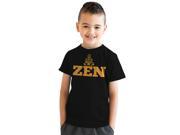 Youth Zen Buddha Spiritual Yoga Wisdom Cool Text T shirt Black L