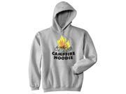 Campfire Hoodie Funny Firewood Summertime Camping Outdoor Hoodie Grey 3XL