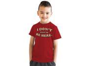Youth I Don’t Want To Be Here Funny Mocking Im Bored T shirt Red M