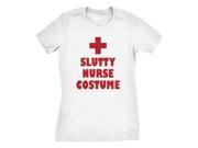 Women s Slutty Nurse Costume T shirt Cheap and Funny Halloween Costume L