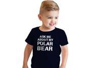 Toddler Ask Me About My Polar Bear Cool Animal Face Flip Up T shirt 2T