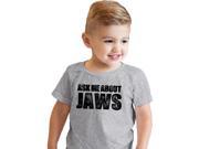Toddler Ask Me About Jaws Shark Movie Flip T shirt for Kids 3T
