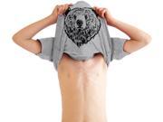 Youth Bear Hug Funny Animal Flip Up T shirt for Kids XL