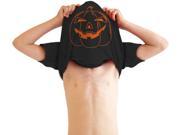 Youth Ask Me About My Halloween Costume T Shirt Creepy Flip Up Tee For Kids S