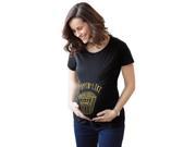 Women s Popping Like Popcorn Maternity T Shirt Funny Baby Bump Pregnancy Tee M