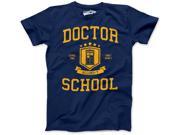 Youth Doctor School Funny Timey Wimey College Parody University T shirt Navy XL