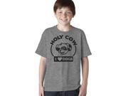 Youth Holy Cow I Love Dogs T Shirt Cute Puppy Tee For Kids L