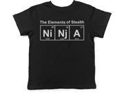 Infant Element of Stealth Ninja Funny Science T shirt for Babies 6 12m