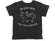 I m Just Here For The Cuddles Infant T Shirt Cute Cat Baby Tee 12 To 18 Months