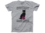Youth Everybody Dance Meow T Shirt Funny Kitty Cat Tee for Kids S
