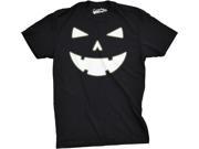 Youth Happy Tooth Glowing Pumpkin Face Halloween T shirt S