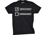 Youth Indoorsy Not Outdoorsy Funny Hunting Outdoors Outdoors T shirt for Kids Black L