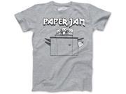 Youth Paper Jam Funny Music Band Office Jamming Pun T shirt Grey L