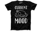 Youth Current Mood Turkey Funny Thanksgiving Holiday Dinner T shirt Black S