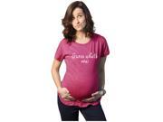 Maternity Guess Whats New Baby Funny Pregnancy Announcement T shirt Heather Pink M