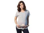 Women s Caucasian Peeking Baby Maternity T Shirt Cute Funny Pregnancy Tee M