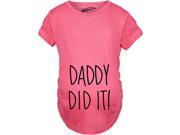 Maternity Daddy Did It Funny Pregnancy Announcement Baby Bump T shirt S