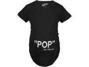 Maternity Pop Quote Funny Weasel Baby Bump Pregnancy Announcement T shirt Black XL