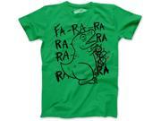 Youth Fa Ra Ra Ra Ra Trex Christmas Lights Funny Holiday Dinosaur T shirt Green S