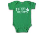 My First Christmas Baby Bodysuit Romper Cool Xmas Creeper for Babies 18 24 Months