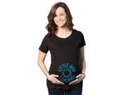 Womens Pregnancy Little Bro Loading Funny Maternity T Shirt L