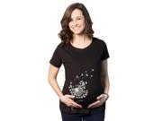 Maternity Blowing Dandelion Flower Funny Pregnancy T Shirt for Women XL