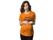 Womens Pumpkin Smuggler Orange Halloween Maternity Funny Pregnancy T Shirt M