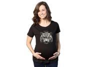 Maternity Interconnection Tiger Funny Pregnancy Tee for Women L