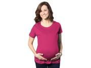 Maternity 3 Pack Blank Pregnancy Soft Short Sleeve Cotton Fitted T shirts S