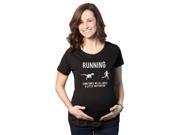 Maternity Running We All Need a Little Motivation Funny Pregnancy T Shirt XL