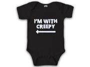 Baby Bodysuit Im With Creepy Funny Halloween Creeper for Infants 3 6 Months