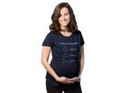 Maternity Name The Triangles Math T Shirt Funny Pregnancy Tee for Women L