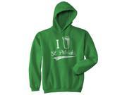 I Beer St. Patrick s Day Funny Saint Patrick Drinking Holiday Unisex Hoodie Green XXL