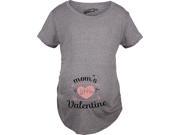 Maternity Moms Little Valentine Cute Funny Valentine s Day Pregnancy T Shirt XL