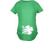 Maternity Very Irish Person Funny VIP St. Patrick s Day Pregnancy T shirt Green M