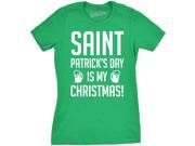Womens Saint Patrick's Day Is My Christmas Funny Lucky Irish Pride T shirt (Green) XL Womens Saint Patrick's Day Is My Christmas Funny Lucky Irish Pride T shirt (Green) XL