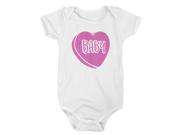 Baby Candy Heart Cute Adorable Newborn Valentines Day Bodysuit Creeper 12 18 Months